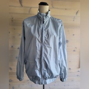 NWT Rains Track Jacket Windbreaker Sky Light Blue Size Medium